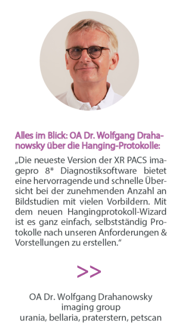 OA Dr. Wolfgang Drahanowsky, imaging group urania, bellaria, praterstern, petscan